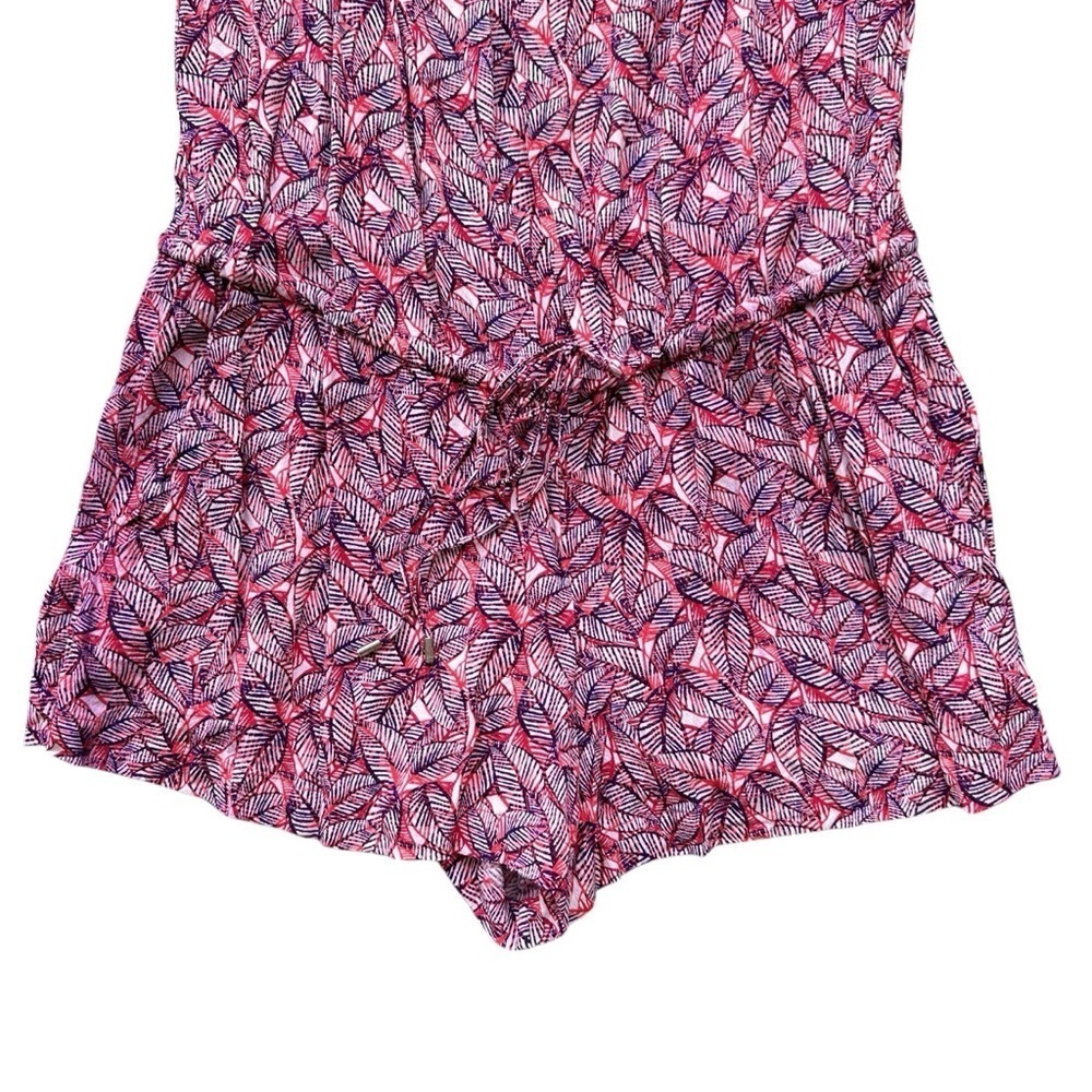 GAP Sleeveless Print Lightweight Halter Jumper Romper, XL - Picture 4 of 16